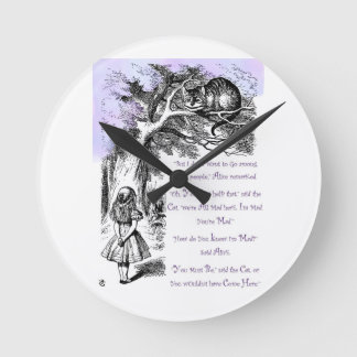 Wir sind alle hier. runde wanduhr