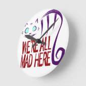 Wir sind alle hier. runde wanduhr (Winkel)