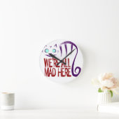 Wir sind alle hier. runde wanduhr (Zuhause)