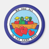Wir sind alle im selben Boot 2_Round Magnet 2.25" (Vorne)