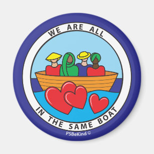Wir sind alle im selben Boot 2_Round Magnet 2.25"