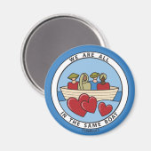 Wir sind alle im selben Boot 3_Round Magnet 2.25" (Vorderseite/Rückseite)