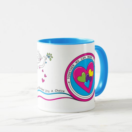 Wir sind alle im selben Boot. Tasse (VorderseiteRechts)