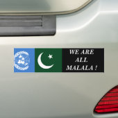 WIR SIND ALLE MALALA ! AUTOAUFKLEBER (Auf Auto)