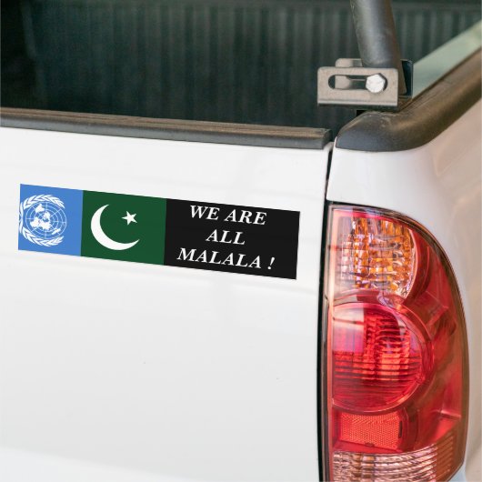 WIR SIND ALLE MALALA ! AUTOAUFKLEBER (Auf Lkw)