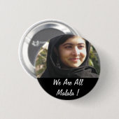 Wir sind alle Malala ! Button (Vorne & Hinten)