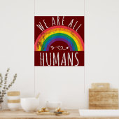 Wir sind alle Menschen Poster (Küche)