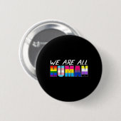 Wir sind alle menschlich LGBT Button (Vorne & Hinten)