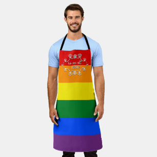 Wir sind alle menschlich LGBTQ Stolz-Monat Schürze