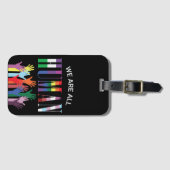 Wir sind alle menschliche farbenfrohe Hände Gepäckanhänger (Vorderseite (Horizontal))