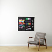 Wir sind alle menschliche farbenfrohe Hände Wandteppich (Beispiel (Horizontal))