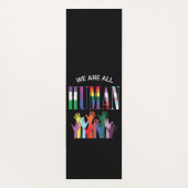 Wir sind alle menschliche farbenfrohe Hände Yogamatte (Rückseite)