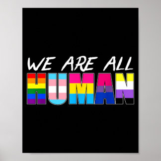 Wir sind alle menschliche LGBT Poster