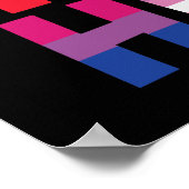 Wir sind alle menschliche LGBTQ-Stolz Regenbogenhä Poster (Ecke)