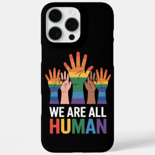Wir sind alle menschlicher Regenbogen-LGBTQ-Stolz iPhone 16 Pro Max Hülle