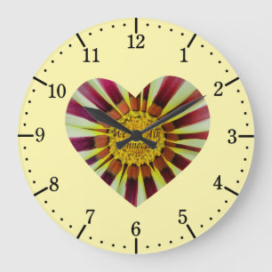Wir sind alle miteinander verbunden, herzliche Blu Große Wanduhr