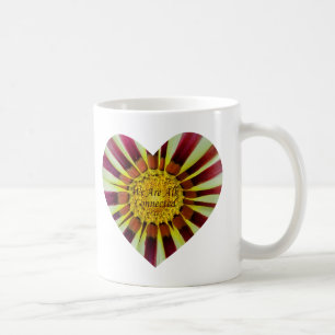 Wir sind alle miteinander verbunden, herzliche Blu Kaffeetasse
