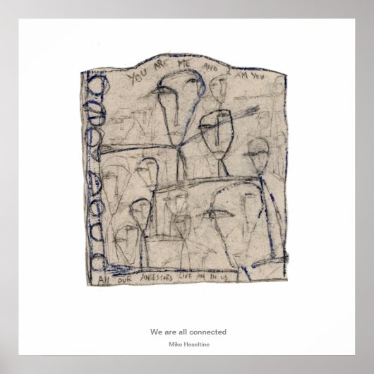 Wir sind alle miteinander verbunden poster (Vorne)