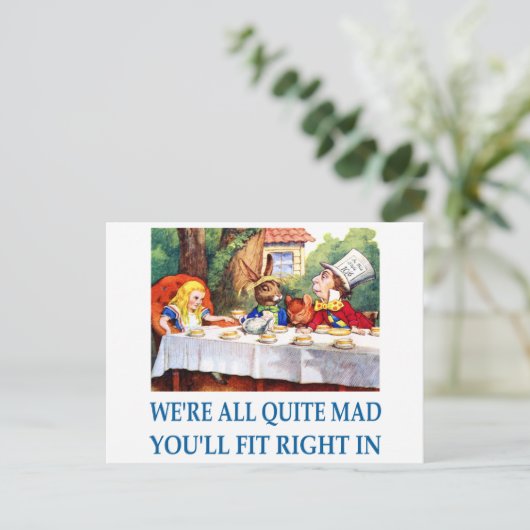 WIR SIND ALLE SEHR GUT ERZEUGT POSTKARTE (Stehend Vorderseite)