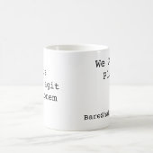 Wir sind alle Spieler, totus mundus agit Kaffeetasse (Mittel)