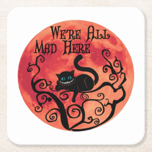 Wir sind alle tot - Cheshire Cat Rechteckiger Pappuntersetzer