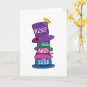 Wir sind alle tot, Mad Hatter Alice im Wunderland Karte (Gelbe Blume)