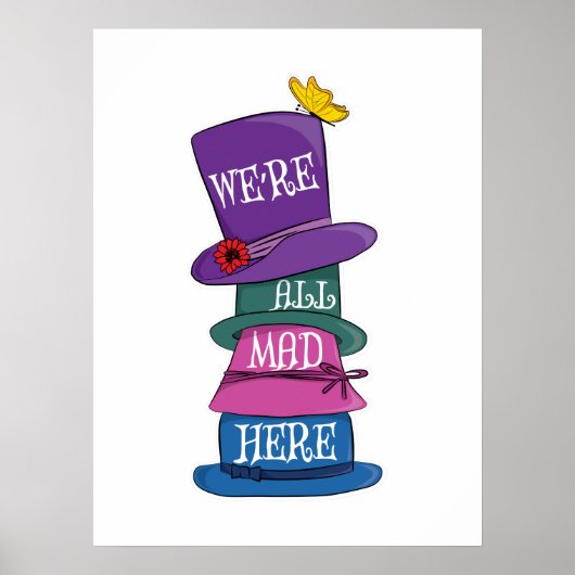 Wir sind alle tot, Mad Hatter Alice im Wunderland Poster (Vorne)