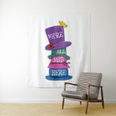 Wir sind alle tot, Mad Hatter Alice im Wunderland Wandteppich (Beispiel)