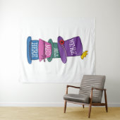 Wir sind alle tot, Mad Hatter Alice im Wunderland Wandteppich (Beispiel (Horizontal))