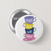 Wir sind alle tot - Mad Tea Party Cups Button (Vorne & Hinten)
