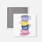 Wir sind alle tot - Mad Tea Party Cups Magnet (Vorderseite/Rückseite)