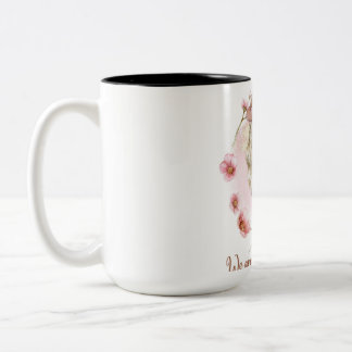 Wir sind alle unaufhaltsam - Florales Empowerment- Zweifarbige Tasse