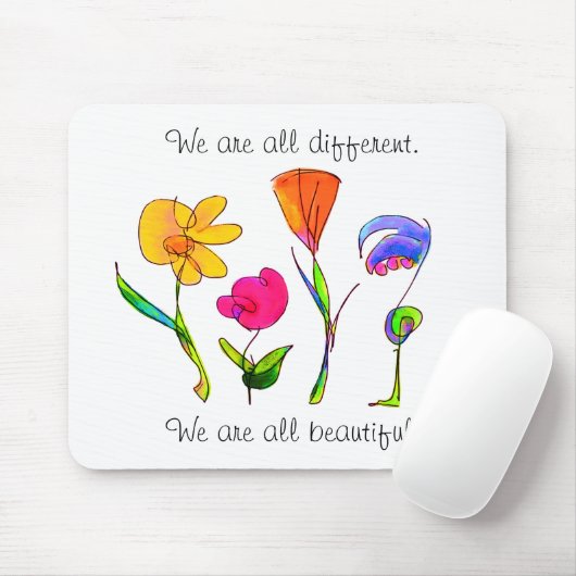 Wir sind alle unterschiedliches u. schönes mousepad (Mit Mouse)
