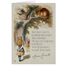 Wir sind alle verrückt hier Alice Cheshire Cat