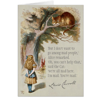 Wir sind alle verrückt hier Alice Cheshire Cat