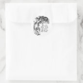 Wir sind alle verrückt hier - Cheshire-Katze Runder Aufkleber (Tasche)