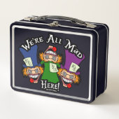 Wir sind alle verrückt hier! metall brotdose (Vorderseite)