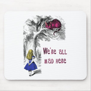 Wir sind alle verrückt hier mousepad