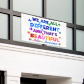 Wir sind alle verschieden banner (Äußeres Gebäude)