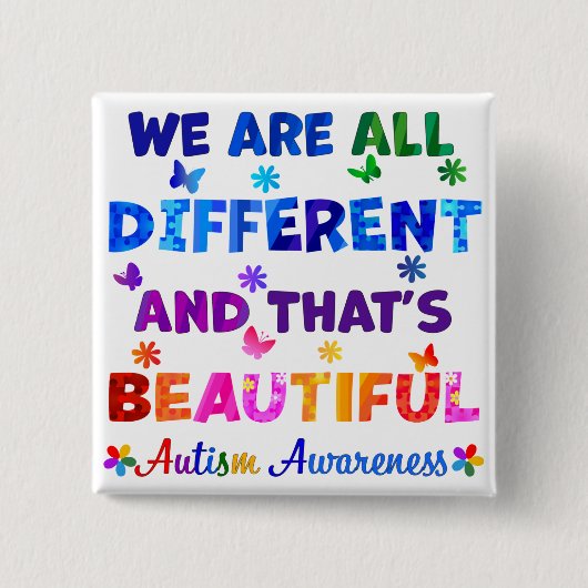 Wir sind alle verschieden button (Vorderseite)