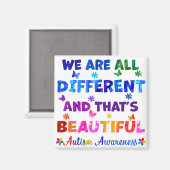 Wir sind alle verschieden magnet (Vorderseite/Rückseite)