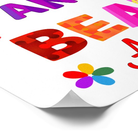 Wir sind alle verschieden poster (Ecke)