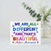 Wir sind alle verschieden postkarte (Stehend Vorderseite)