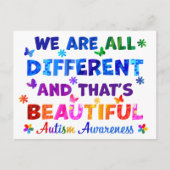 Wir sind alle verschieden postkarte (Vorderseite)