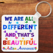 Wir sind alle verschieden schlüsselanhänger (Rückseite)