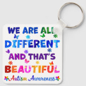 Wir sind alle verschieden schlüsselanhänger (Rückseite)