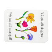 Wir sind alle verschieden und schön Diversity Magnet (Horizontal)