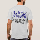 Wir sind alle verschiedener T - Shirt (Rückseite)