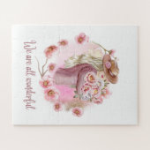 Wir sind alle wunderbar Puzzle | Florales Mädchen (Horizontal)