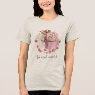 Wir sind alle wunderbar T-Shirt Positiv Tri-Blend Shirt